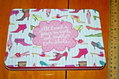 ALL I WANT  IS PEACE ON EARTH AND REALLY CUTE SHOES Tin&Magnets/used - Image 1 of 4