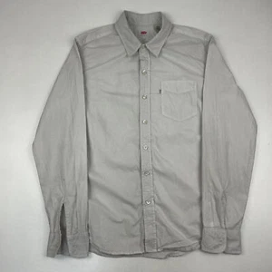 Camicia a maniche lunghe Levi’s panna/bianca, uomo, taglia S - Foto 1 di 9