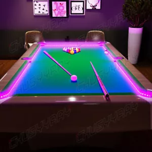 16.4FT RGB Bluetooth Led Strip Lights 24 Key Remote 5V Power Kit for pool table - Picture 1 of 10
