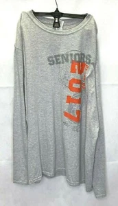 T-shirt manica lunga uomo Gildan Soft Styles Seniors classe 2017 taglia XL - Foto 1 di 4