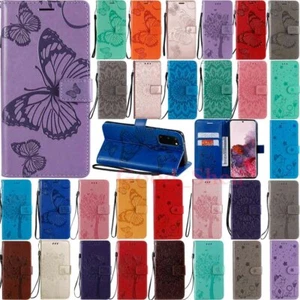 For Samsung Galaxy S21 Ultra S20 Plus Wallet Card Holder Flip Leather Case Cover - Picture 1 of 47