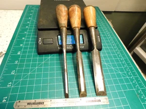 3-Schräge Kante STECKSCHLÜSSEL MEISSEL rot Diamant 1/4, 1/2 & 3/4" Leder bedeckt - Bild 1 von 11