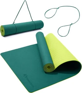 Eco Friendly Yoga Mat Thick TPE Yoga Mat Non Slip Yoga Mats ,Green Yoga Mat - Picture 1 of 6