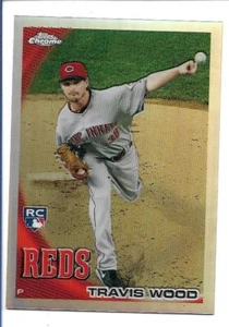 Travis Wood 2010 Topps Aggiornamento Cromato Rifrattore Rookie #CHR07 Cincinnati Reds - Foto 1 di 2