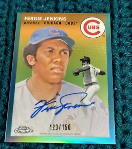 2023 Topps Chrom Platin Fergie Jenkins Auto CPA-FJ Aqua/150 Chicago Cubs! - Bild 1 von 4