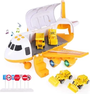 Aircraft Vehicle Playset Inertia Wheel Airplane Educational Toy for Toddlers Kid - Picture 1 of 23