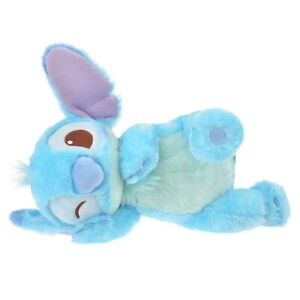 Disney Store Japan Stitch Fluffy Plush Toy Lie Down GORORIN NWT