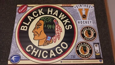 NHL Chicago Blackhawks Fathead 3 pies × 3 pies logotipo gráfico de pared Foto 1 de 4
