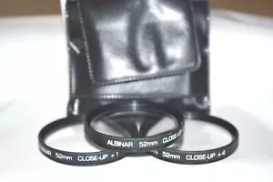 Albinar 52 mm Close-UP Lens Kit (+1, +2. +4) with Tri-Fold Case (S-64) - Picture 1 of 3