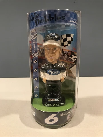 New Bobble Dobbles Nascar #6 Pfizer Mark Martin bobble-head figure Cover