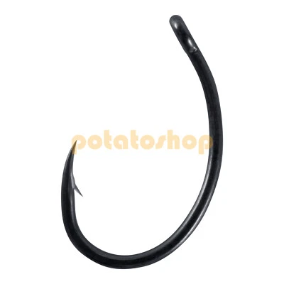 50/60pcs Curve Shank Hooks PTFE Coated Offset Point Wide Gape Fishing Crank Hook - Image 1 of 4