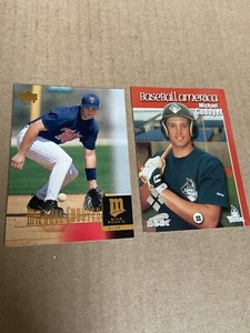 MICHAEL CUDDYER RC 1999 Team Best Silver #29 & 2000 Upper Deck Rookie #33 (f)