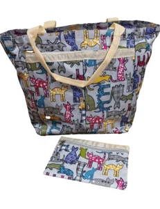 BUNTE KATZEN - faltbare Tasche & Handtasche - leicht - perfekt für den Urlaub! - Bild 1 von 2