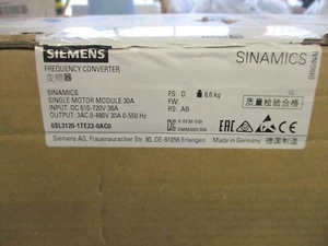Módulo de entrada de motor único Siemens Sinamics 30A 6SL3120-1TE23-0AC0 NUEVO EN CAJA - Imagen 1 de 4