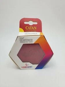 Catan Hexatower Premium Red Compact Dice Tower - Picture 1 of 8