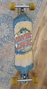 Santa Cruz Skate Trip Dot Tyedye Freeride Bamboo Slalom Cruzer Deck 9 x 38 " - Picture 1 of 19
