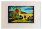288019 The Ponte Fabricio On The River Tiber A2 Picture Frame Watercolour Print