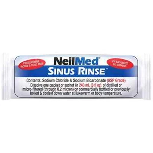 NeilMed Sinus Rinse Saline Nasal Natural Sinus & Allergy Relief sachets x 10 - Picture 1 of 13