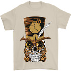 Steampunk Skull Mens T-Shirt 100% Cotton