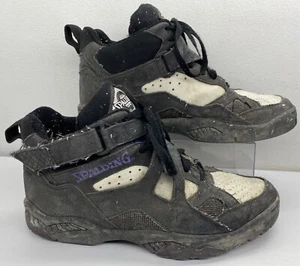 Vintage 90’s Spalding Balance Man Sneakers Men’s 11 Black Strap RARE Shoes READ - Picture 1 of 24