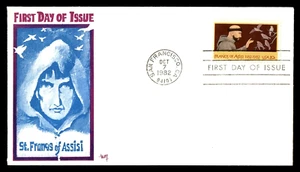 2023 20c Stamp (1982) SAINT FRANCIS OF ASSISI FDC FROM MARG CACHETS !!! - Picture 1 of 1