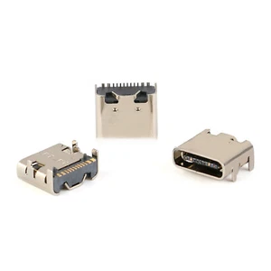 5Pcs USB-3.1 Type-C Female Socket Jack Connector SMD Port 16-Pin HD Interface - Picture 1 of 2
