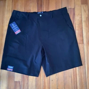 Chaps Men's Performance Shorts Size 38 9 In inseam Black Elastic Waist NWT - Picture 1 of 5