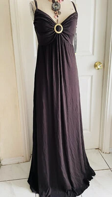 Coco Reef Cover Up Bra Maxi Brown Dress with Adjustable Straps $118 NWT Sz M - Image 1 of 4