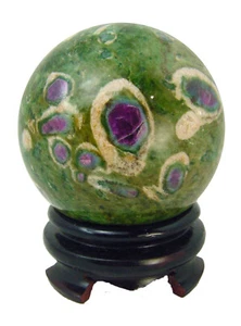 BUTW Ruby en Esfera Fuschite 81mm Orbe de Sanación Lapidario con Soporte 1244R abe - Imagen 1 de 4