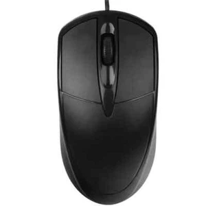 USB Wired Optical Mouse for PC Laptop Notebook Desktop Office Gaming Black Mice - Picture 1 of 10