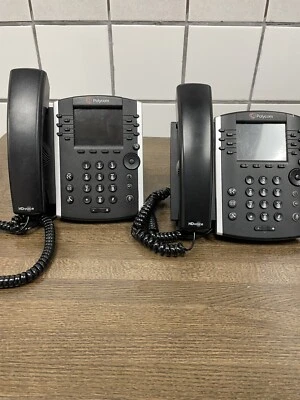 Set Of 2 Polycom vvx 410 Office Phones - Image 1 of 4