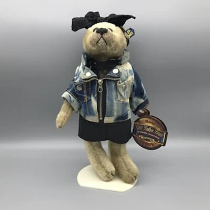 Brass Button Bears “Roxy” 1980's 20th Century Collectibles * 12 IN * WITH STAND - Picture 1 of 8