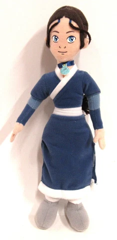 Nickelodeon Viacom Avatar The Last Airbender Katara Plush Posable 13” 2008 Cover
