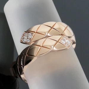Chanel Coco Crush Toi et Moi Diamond Ring Size 5.75 Large Version 18K Rose Gold - Picture 1 of 7