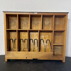 VINTAGE ORIGINAL NATIONAL CASH REGISTER DRAWER WOOD SHADOW BOX SHELF TRAY COIN - Picture 1 of 24