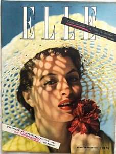 ELLE Magazine n° 243 du 24 Juillet 1950 ancienne revue de mode couture femme - Picture 1 of 6