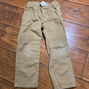 Cat &jack Size 4 Khaki Pant Elastic Waist Some Wear At Knee As Shown - Picture 1 of 6