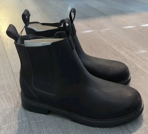 Portland Boot Company Chelsea Casual Lug Boots Mens Sz 10 Black NEW - Picture 1 of 9