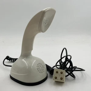 ScandiPhone Retro Corded Landline Phone Telephone Cobra Push Button Off White - Picture 1 of 9