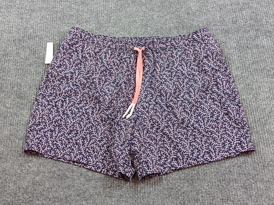Bañador Southern Tide para Hombres XL Rosa Azul Coral Forrado Cordón Pantalones Cortos Playa Foto 1 de 4