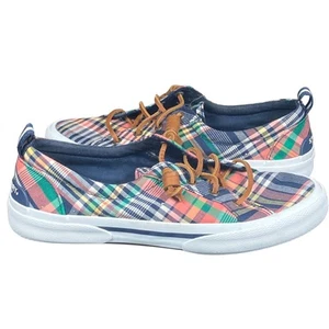 Sperry Top-Sider Plaid Boat Shoes Women's Size 7 Memory Foam Comfort Casual - Picture 1 of 7
