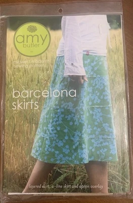 Amy Butler Barcelona Skirt 3 Styles Sewing Pattern AB028BS Sz XS S M L XL UC FF - Image 1 of 2