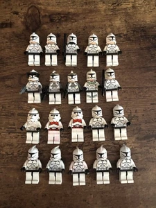Lego Star Wars: Massive Lot of 20 Phase 1 Clone Trooper Minfigure Lot & More - Picture 1 of 4