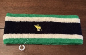 Diadema Abercrombie Fitch Oreja Unisex Talla Única Azul Marino Verde Blanco Alce Esquí - Imagen 1 de 3