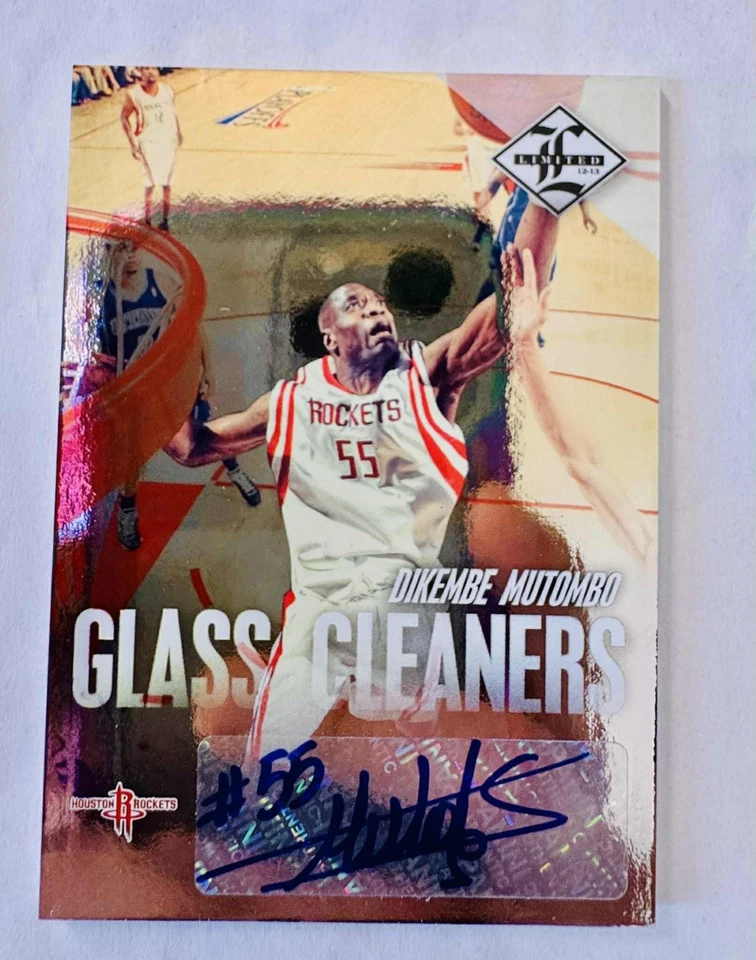 Dikembe Mutombo 2012-13 Panini Limited Glass Cleaners Autograph Auto /99 - Image 1 of 1