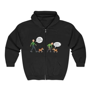 Zip-Hoodie für Hundeliebhaber, lustiges Sweatshirt für Hunde, Geschenk für Haustierbesitzer - Bild 1 von 17