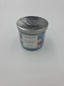 Aldi Huntington Home ROT, WEISS & BLAUBEER KERZE 14 Unzen ohne Docht - Bild 1 von 5