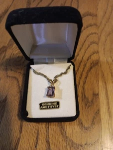 Genuine Amethyst Necklace - Picture 1 of 6