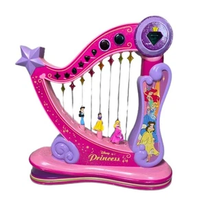 Rare HTF Disney Princess Dance & Spin Light Up Moving 12" Harp Toy TESTED WORKS - Picture 1 of 9