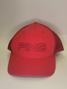Ping Mütze Golf Baseball Neu Rot Mesh Cap Flex Fit S M - Bild 1 von 6